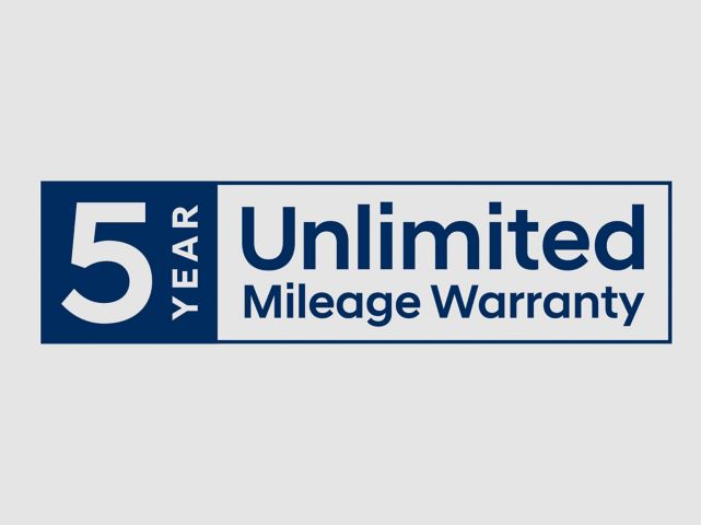 Hyundai 5 year unlimited mileage warranty.