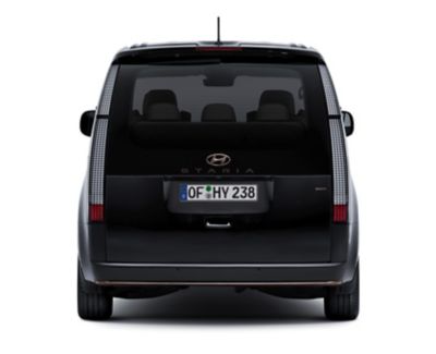 View of the all-new STARIA's eye-catching rear.