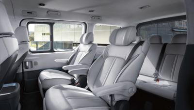 A view of the luxuriously appointed and spacious all-new STARIA Premium's interior.