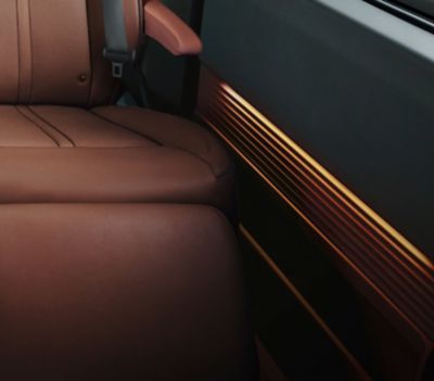 A view of the illuminated cockpit of the all-new STARIA MPV.