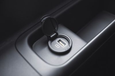 The rear seat USB chargers in the all-new Hyundai STARIA.