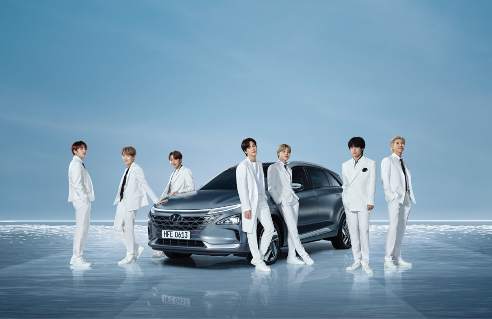 Корейская поп-группа BTS приехала на церемонию «Грэмми» на Hyundai NEXO
