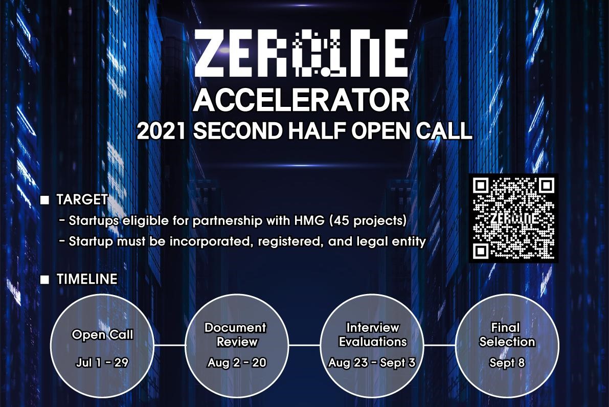 Hyundai Motor Group запускает программу «2021 ZER01NE Accelerator» для сотрудничества со стартапами 